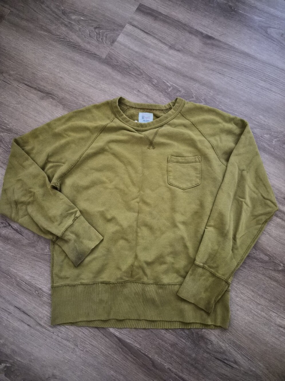 Todd Snyder x Champion Olive Green Men's Crewneck Sweatshirt Large